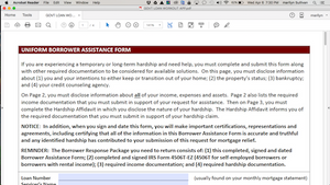 Government Owned Loan Modification & Short Sale Application